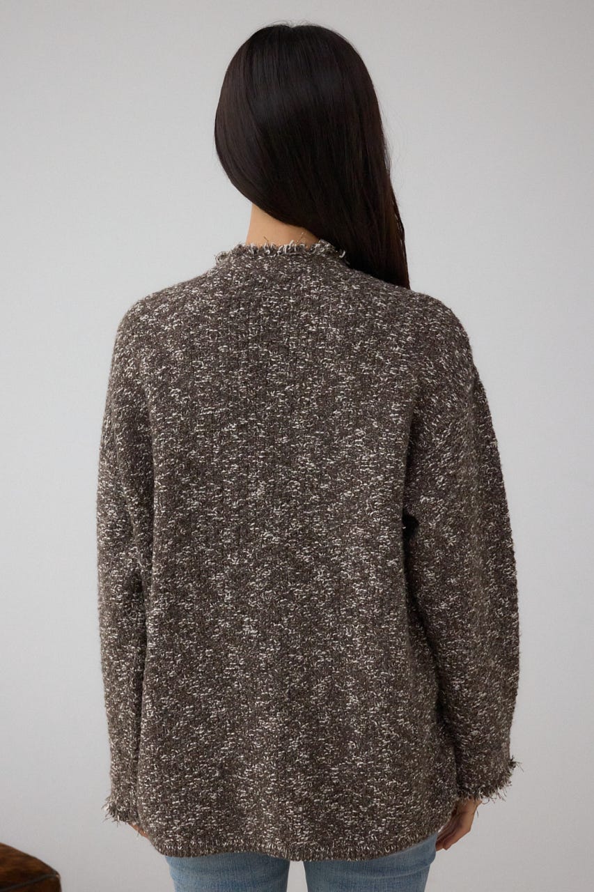 AZUL BY MOUSSY | ツイードライクニットカーディガン (カーディガン