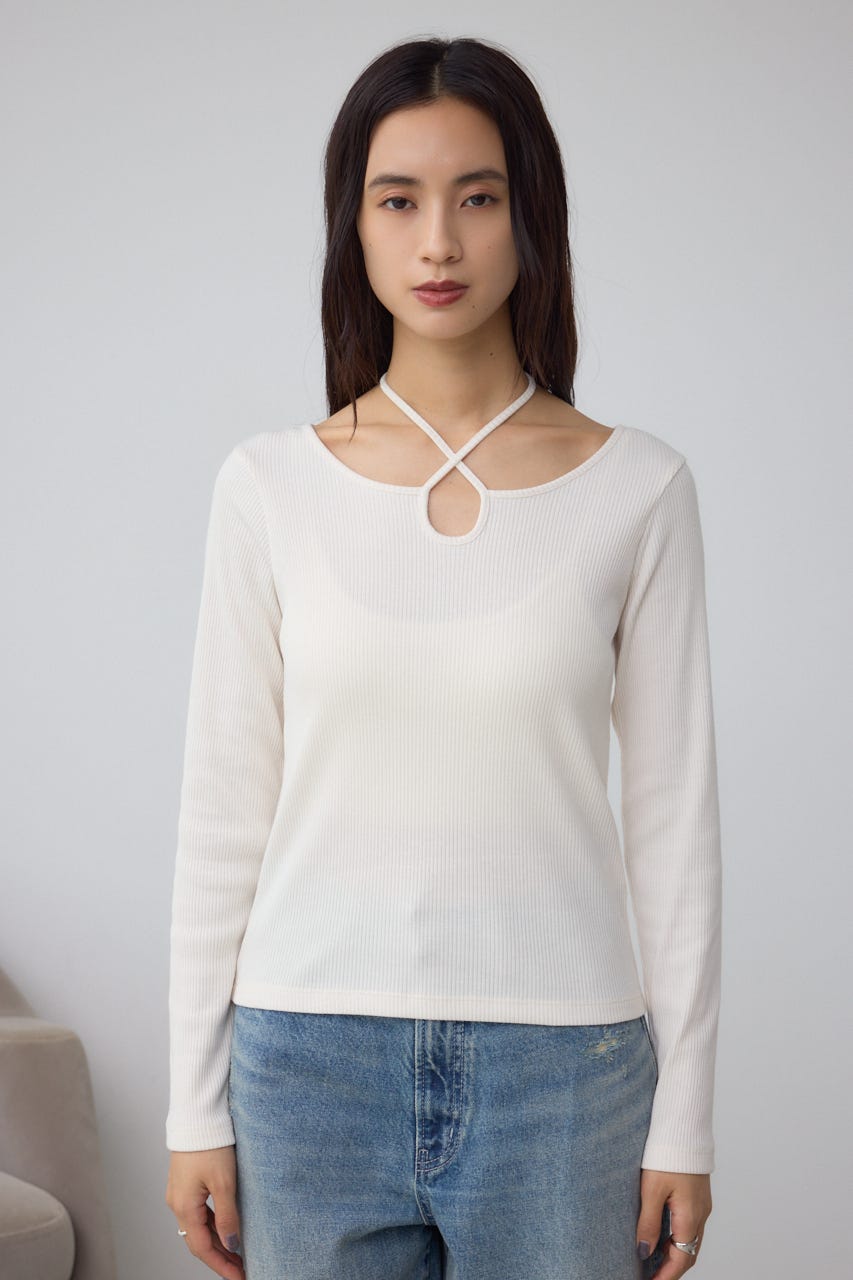 AZUL BY MOUSSY | チョーカータイトトップス (Tシャツ・カットソー