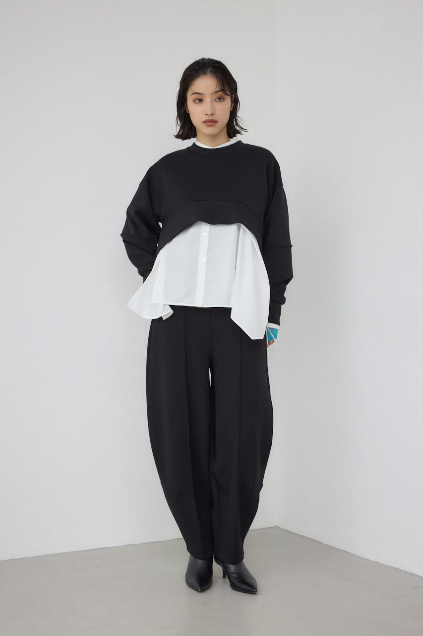 AZUL BY MOUSSY | 【PLUS】ダンボールフレアショートトップス (Tシャツ