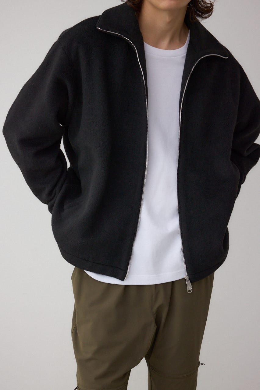 AZUL BY MOUSSY | 起毛スタンドカラージップアップブルゾン (ブルゾン