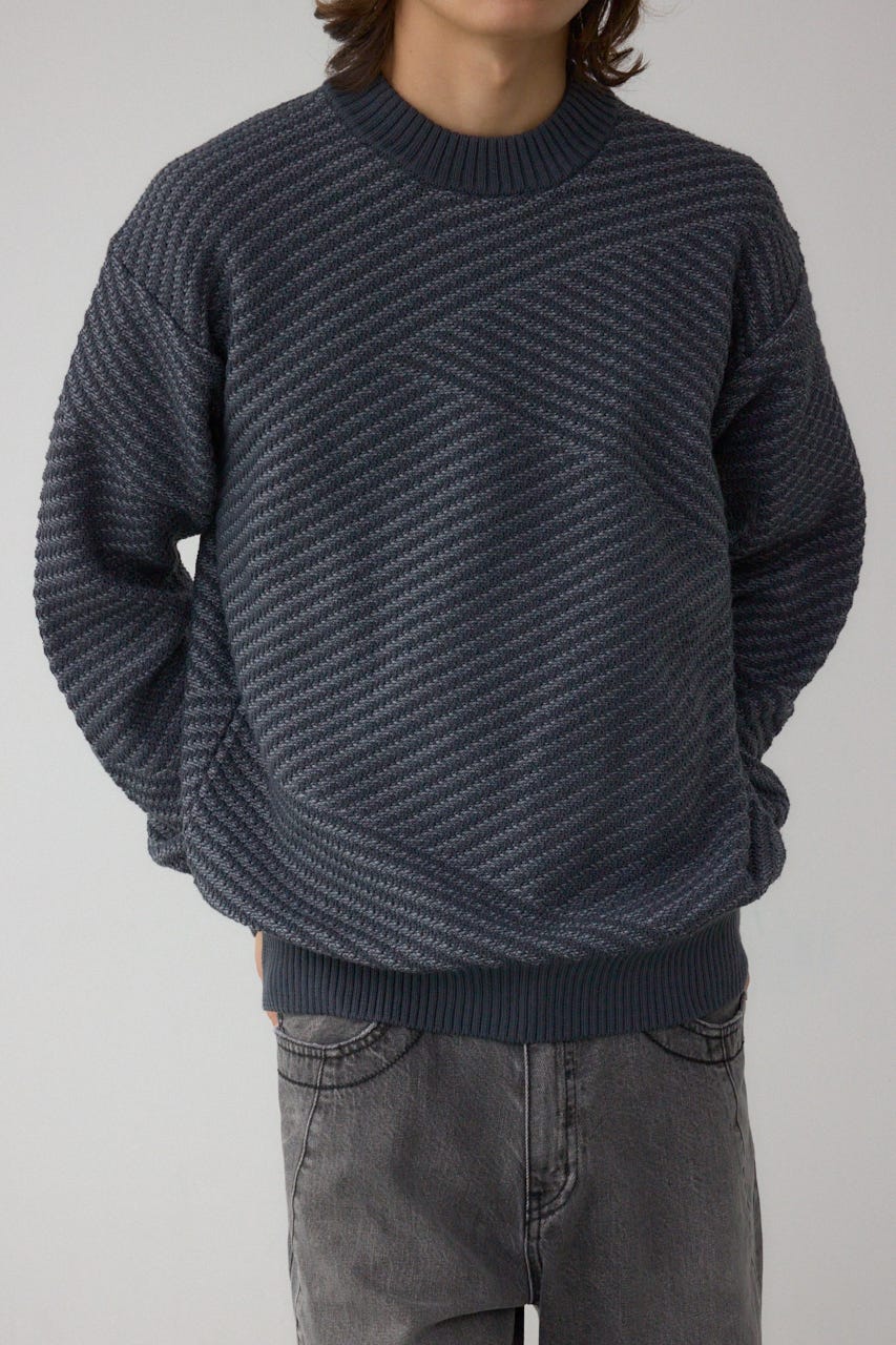 AZUL BY MOUSSY | ジグトーンジャガードニット (ニット ) |SHEL'TTER