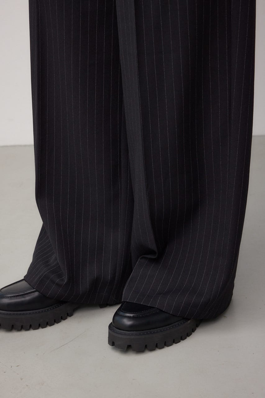 AZUL BY MOUSSY | ペンシルストライプワイドパンツ (パンツ ) |SHEL