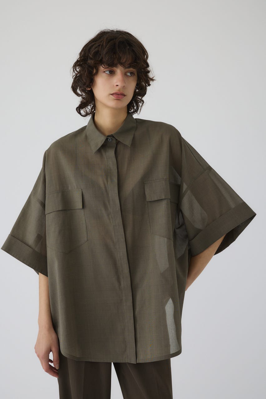 RIM.ARK | Oversized check pattern SH (SHIRTS & BLOUSES ) |RIM.ARK