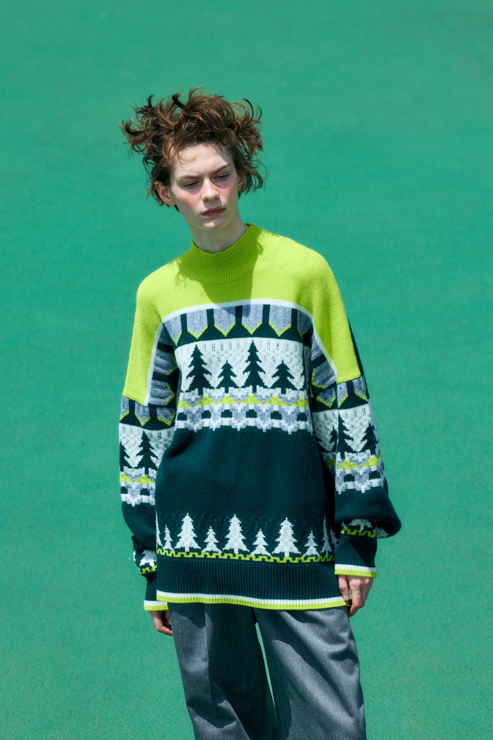 christmastree pullover｜M｜Zucchini｜knit wear｜någonstans
