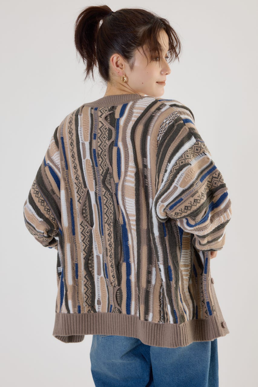 RODEO CROWNS WIDE BOWL | 【UNISEX】3Dマルチカラーニット