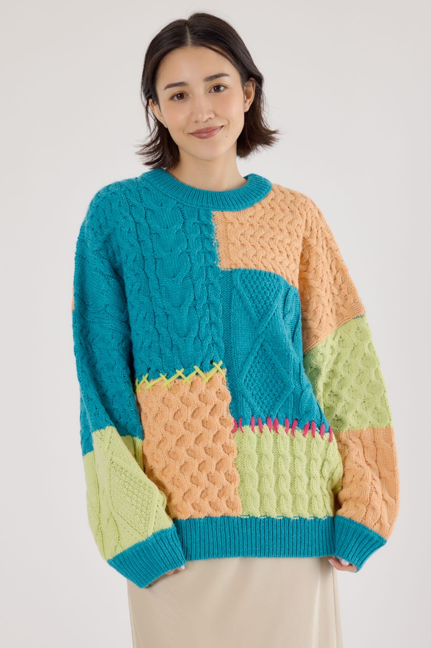 RODEO CROWNS WIDE BOWL | カスタムケーブルニット (ニット ) |SHEL