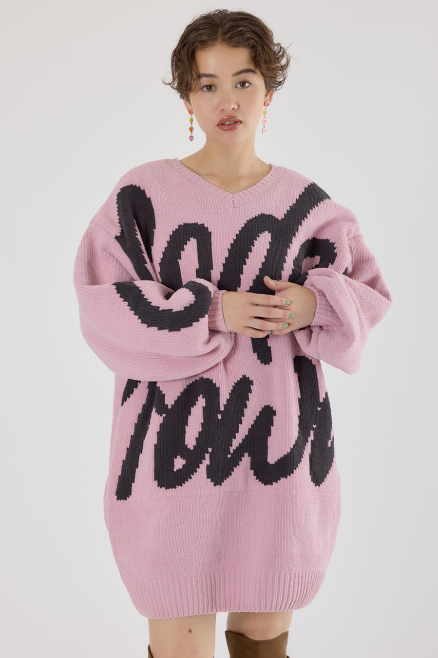 RODEO CROWNS WIDE BOWL | ロゴ2WAYモールニットワンピース