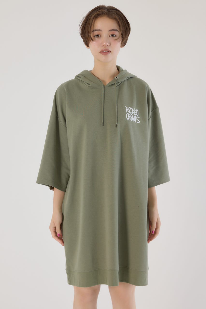 RODEO CROWNS WIDE BOWL | Right shoulder LOGOパーカーワンピース