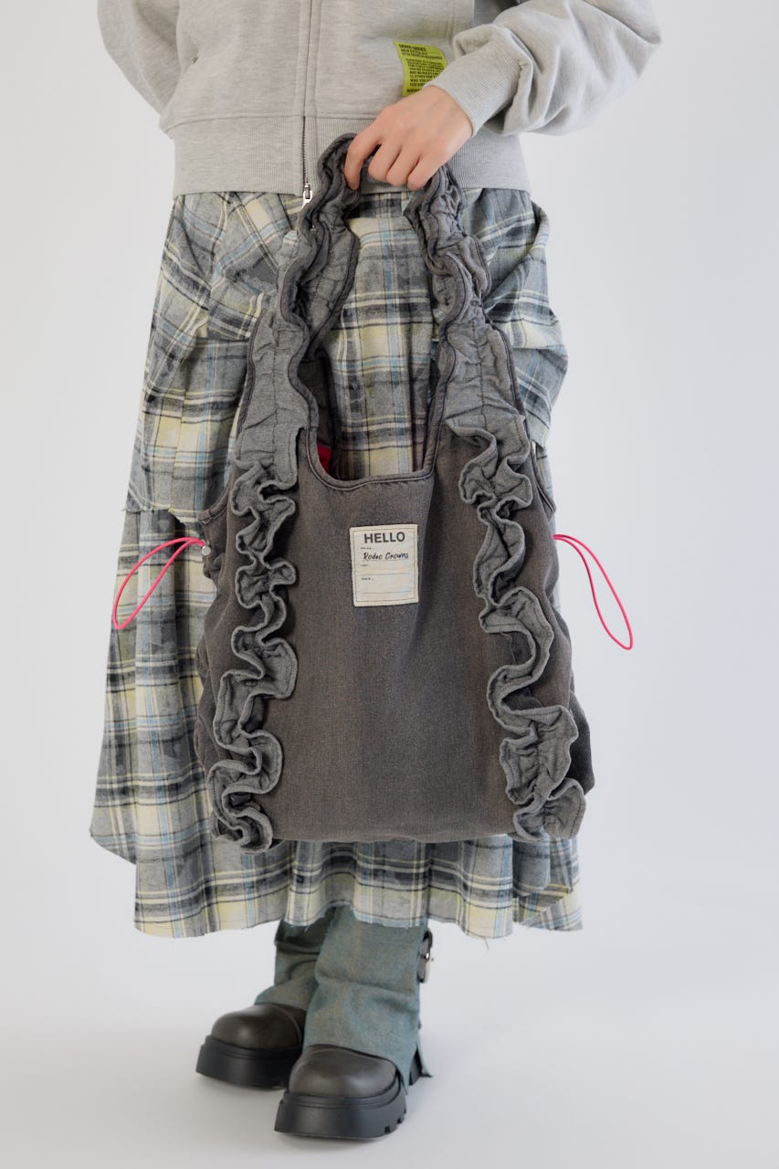 RODEO CROWNS WIDE BOWL | デニムフリルギャザーバッグ (すべて