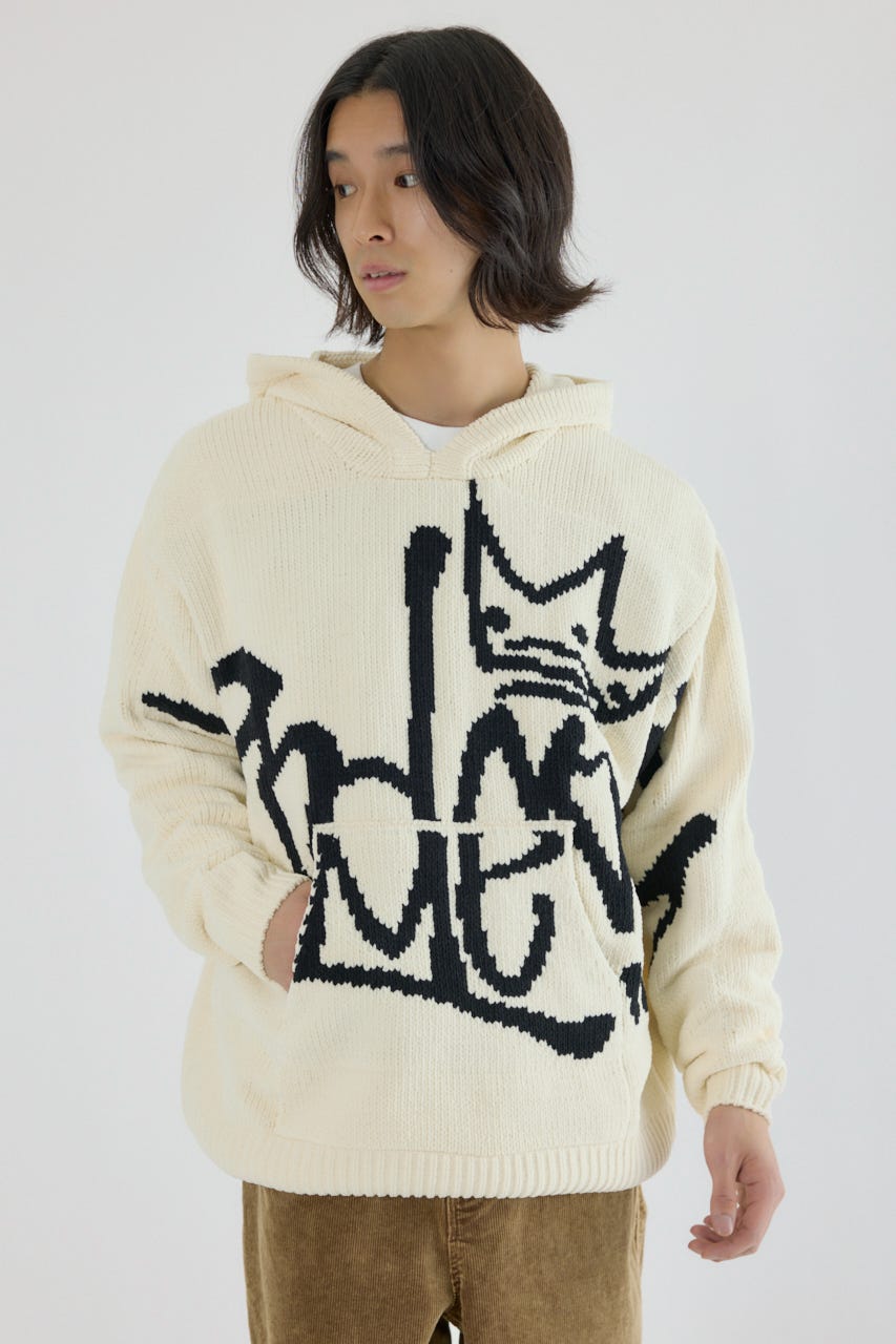 RODEO CROWNS WIDE BOWL | サインロゴモールニットパーカー