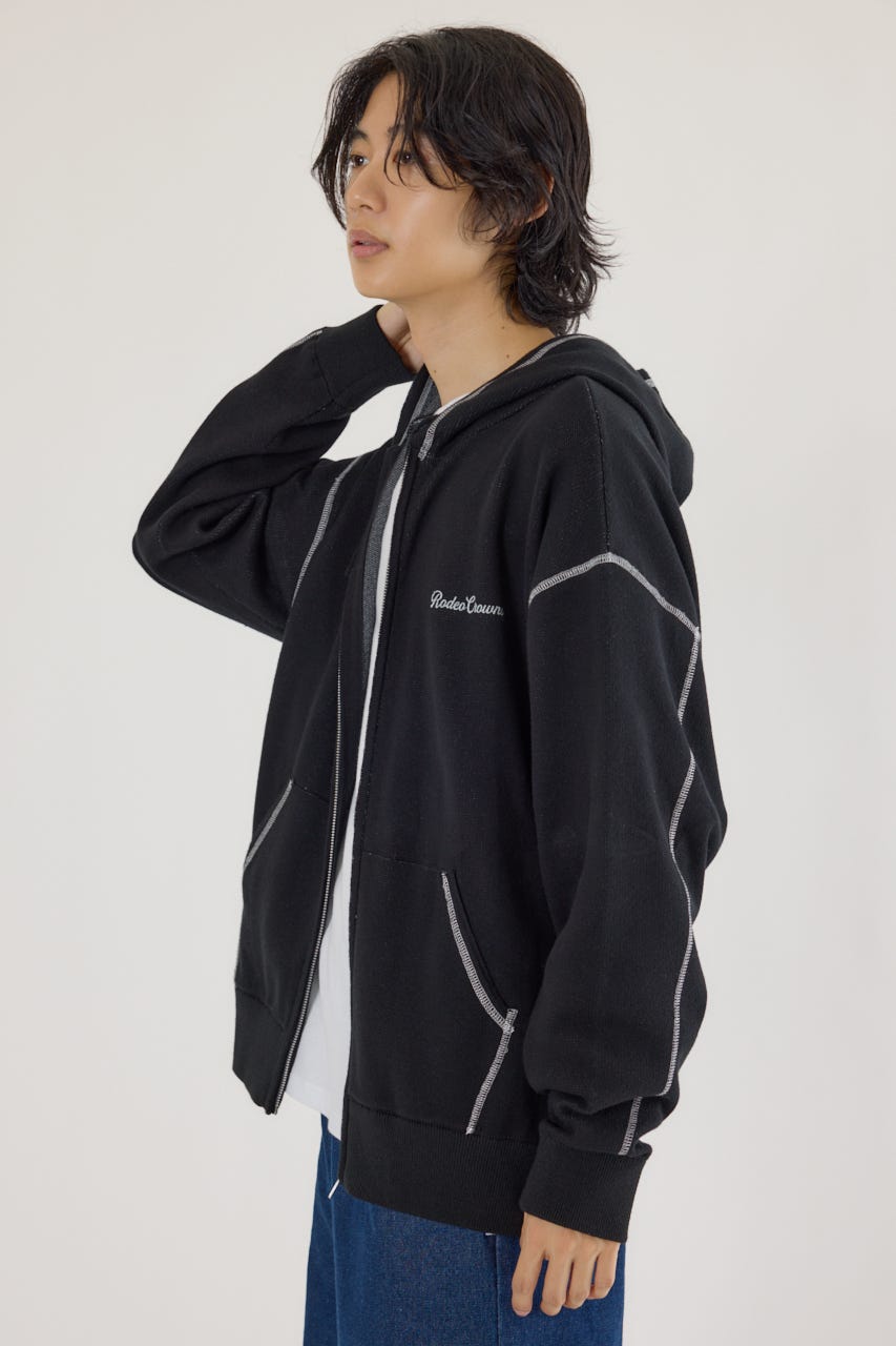 RODEO CROWNS WIDE BOWL | スウェットライクロゴZIPパーカー