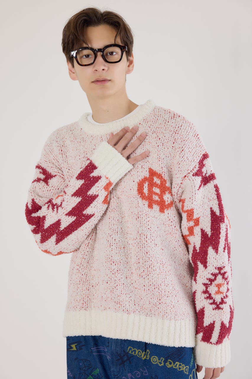 RODEO CROWNS WIDE BOWL | オルテガジャカードニット (ニット ) |SHEL