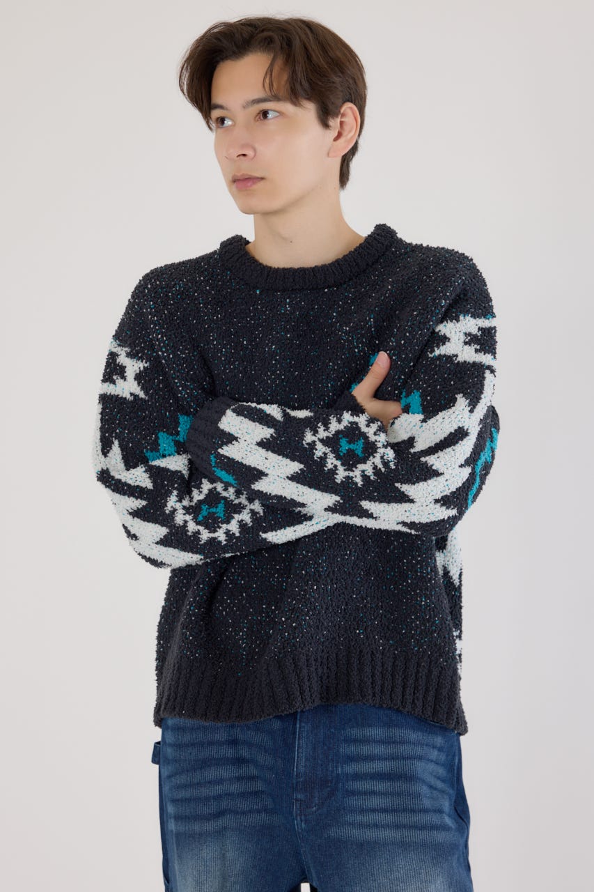 RODEO CROWNS WIDE BOWL | オルテガジャカードニット (ニット ) |SHEL