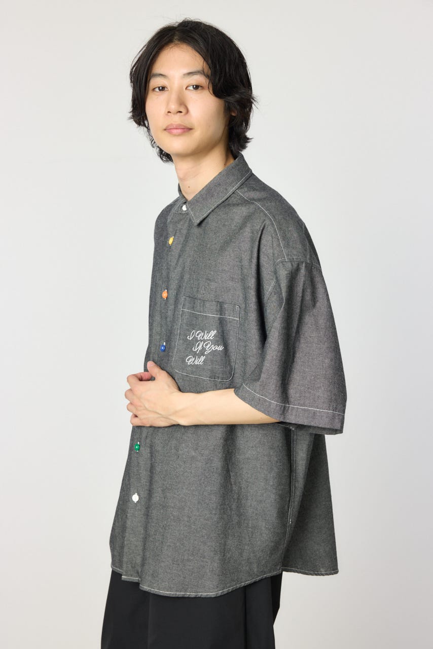 RODEO CROWNS WIDE BOWL | バックフラワーシャンブレーシャツ (シャツ