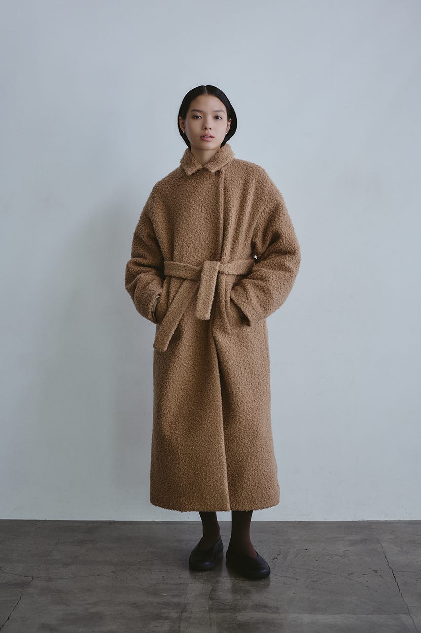 STYLEMIXER | ブークレーベルトロングコート (コート ) |SHEL'TTER