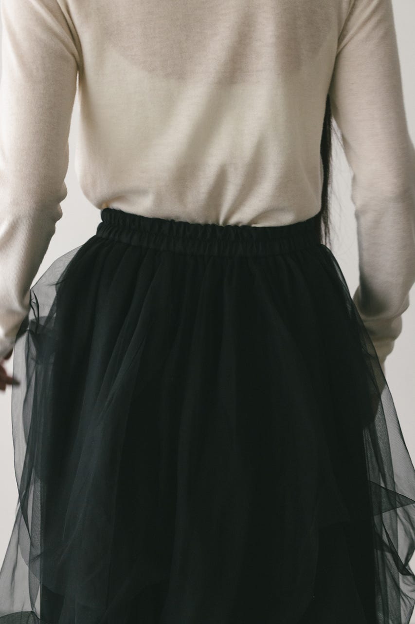 STYLEMIXER | ランダムティアードチュールスカート (スカート(ロング