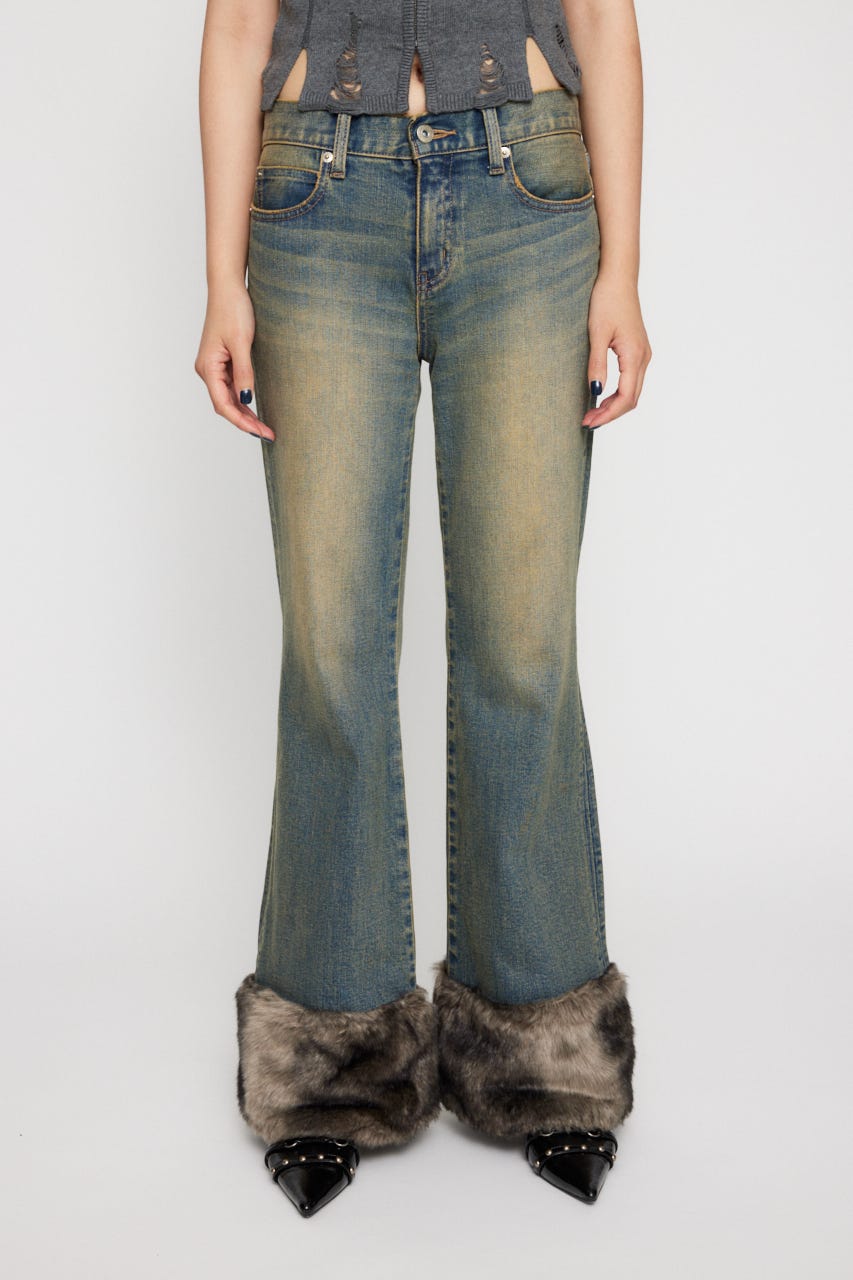 LAGUA GEM | FAUX FUR フレアデニム (フレア ) |SHEL'TTER WEBSTORE