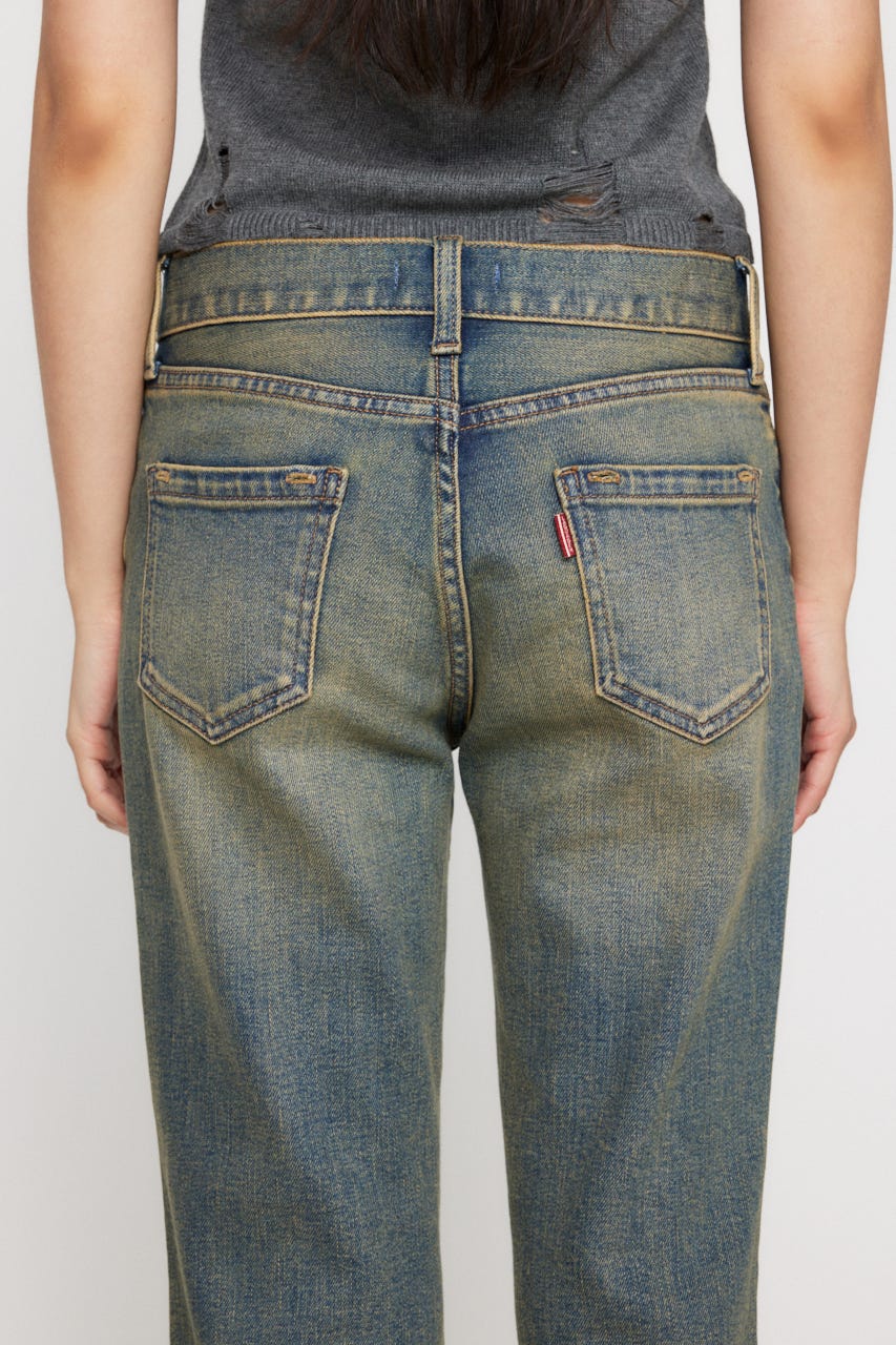 LAGUA GEM | FAUX FUR フレアデニム (フレア ) |SHEL'TTER WEBSTORE