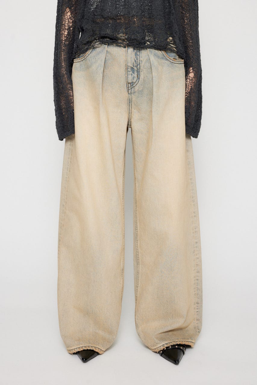 LAGUA GEM | CLASSIC WASH TUCK デニム (ストレート ) |SHEL'TTER WEBSTORE