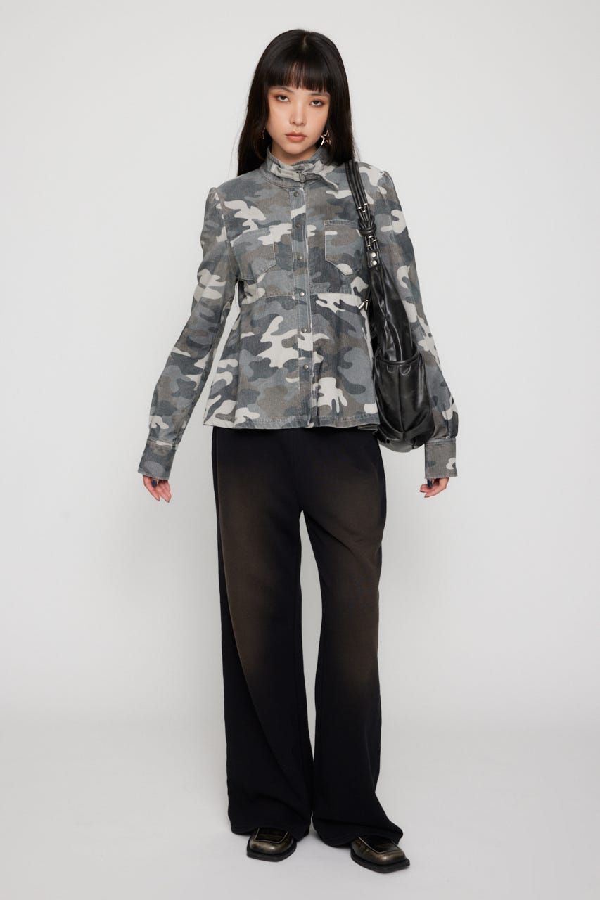 LAGUA GEM | PEPLUM CAMO トップス (シャツ・ブラウス ) |SHEL'TTER