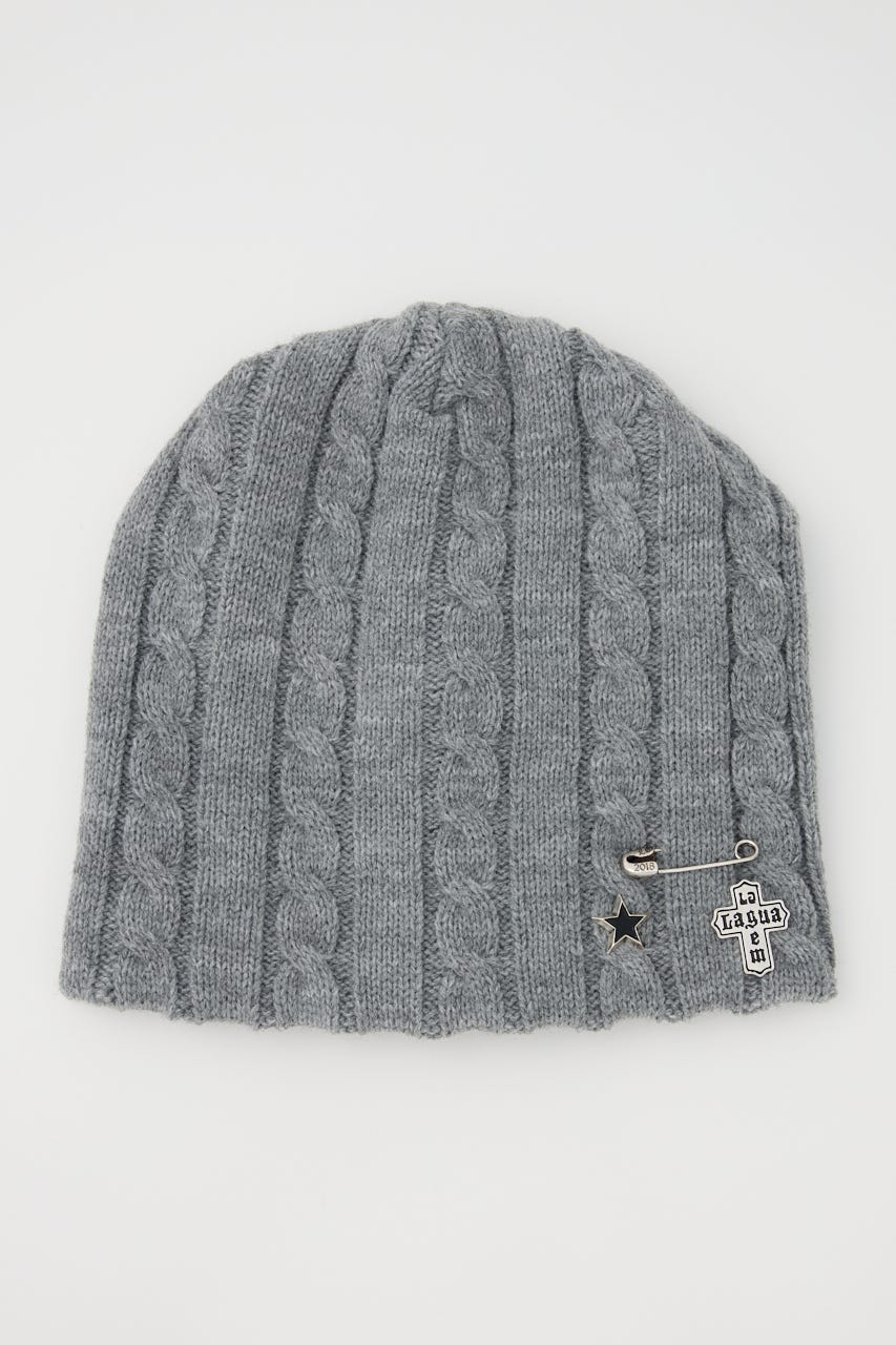 LAGUA GEM | BROOCH POINT KNIT キャップ (帽子 ) |SHEL'TTER WEBSTORE