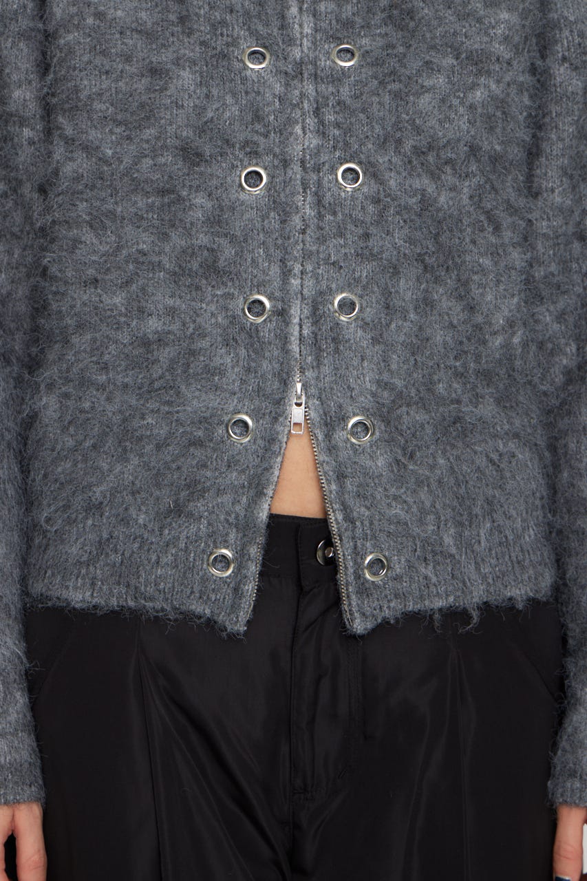 LAGUA GEM | ZIP SIDE EYELET ニット (ニット ) |SHEL'TTER WEBSTORE