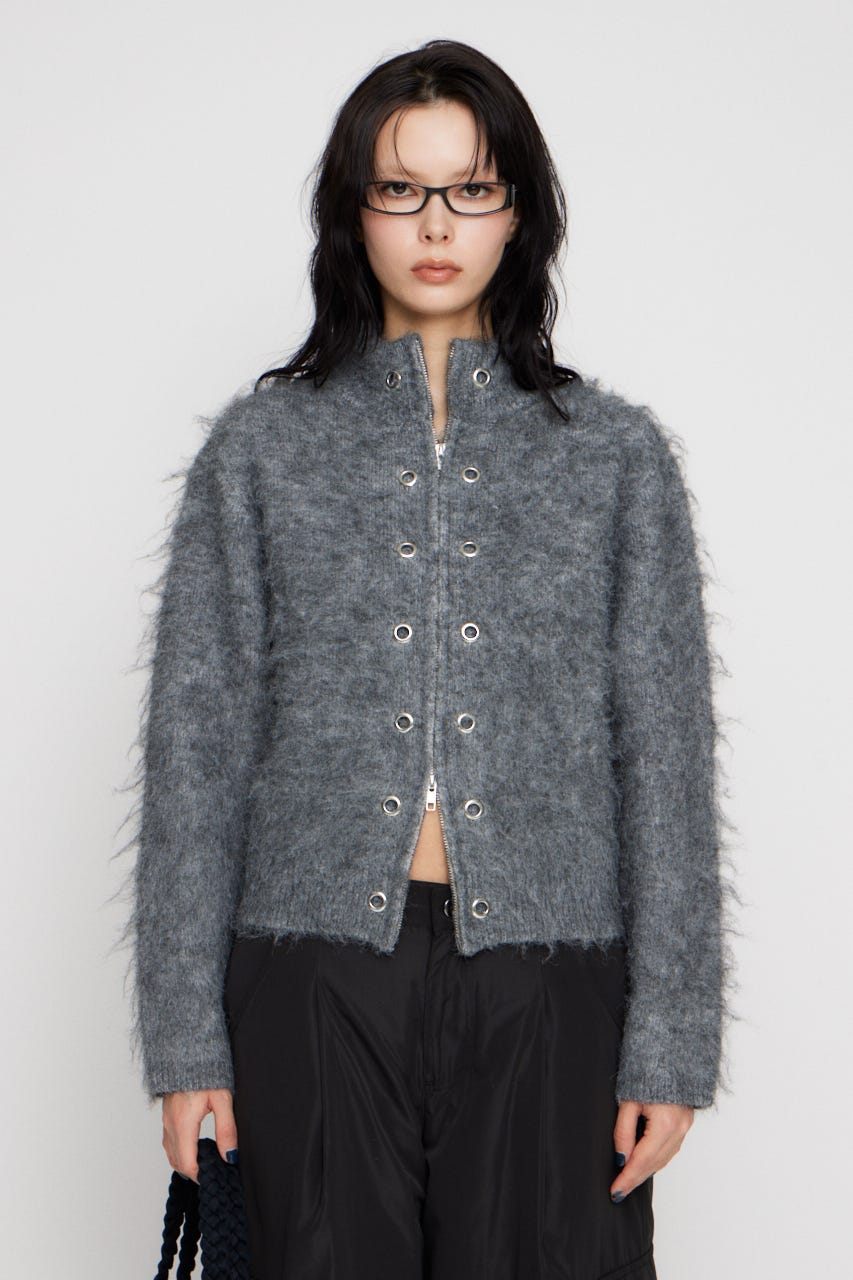 LAGUA GEM | ZIP SIDE EYELET ニット (ニット ) |SHEL'TTER WEBSTORE