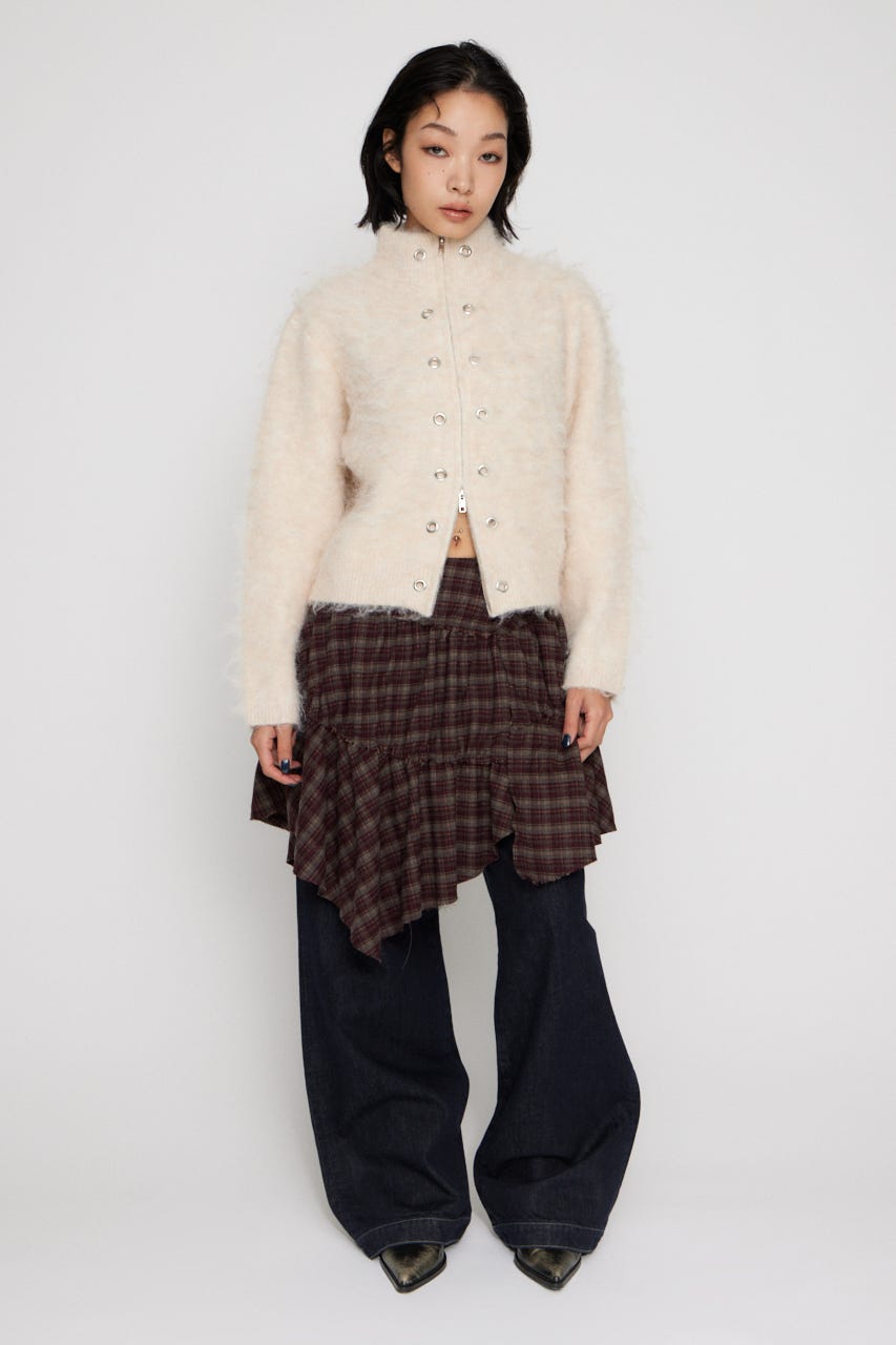 LAGUA GEM | ZIP SIDE EYELET ニット (ニット ) |SHEL'TTER WEBSTORE