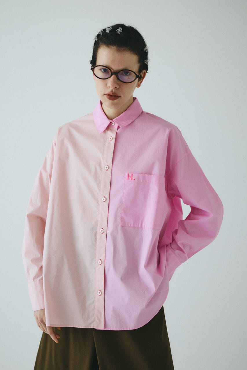 HeRIN.CYE | Bicolor shirt (シャツ・ブラウス ) |SHEL'TTER WEBSTORE