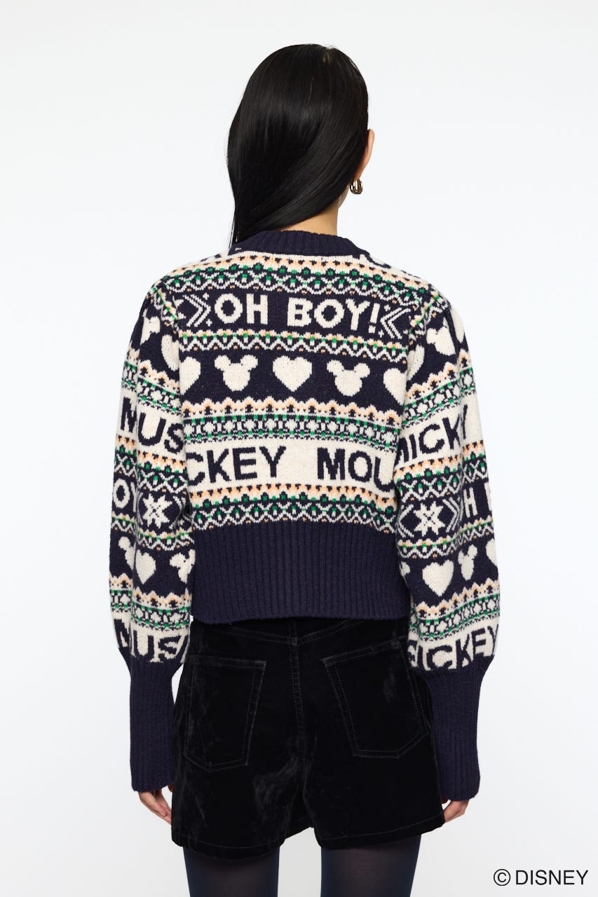 Disney SERIES CREATED by MUS | MD FAIR ISLE ニットカーディガン
