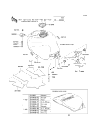 2003 Kawasaki NINJA ZX-6R (ZX636-B1) Fuel Tank | Babbitts Kawasaki