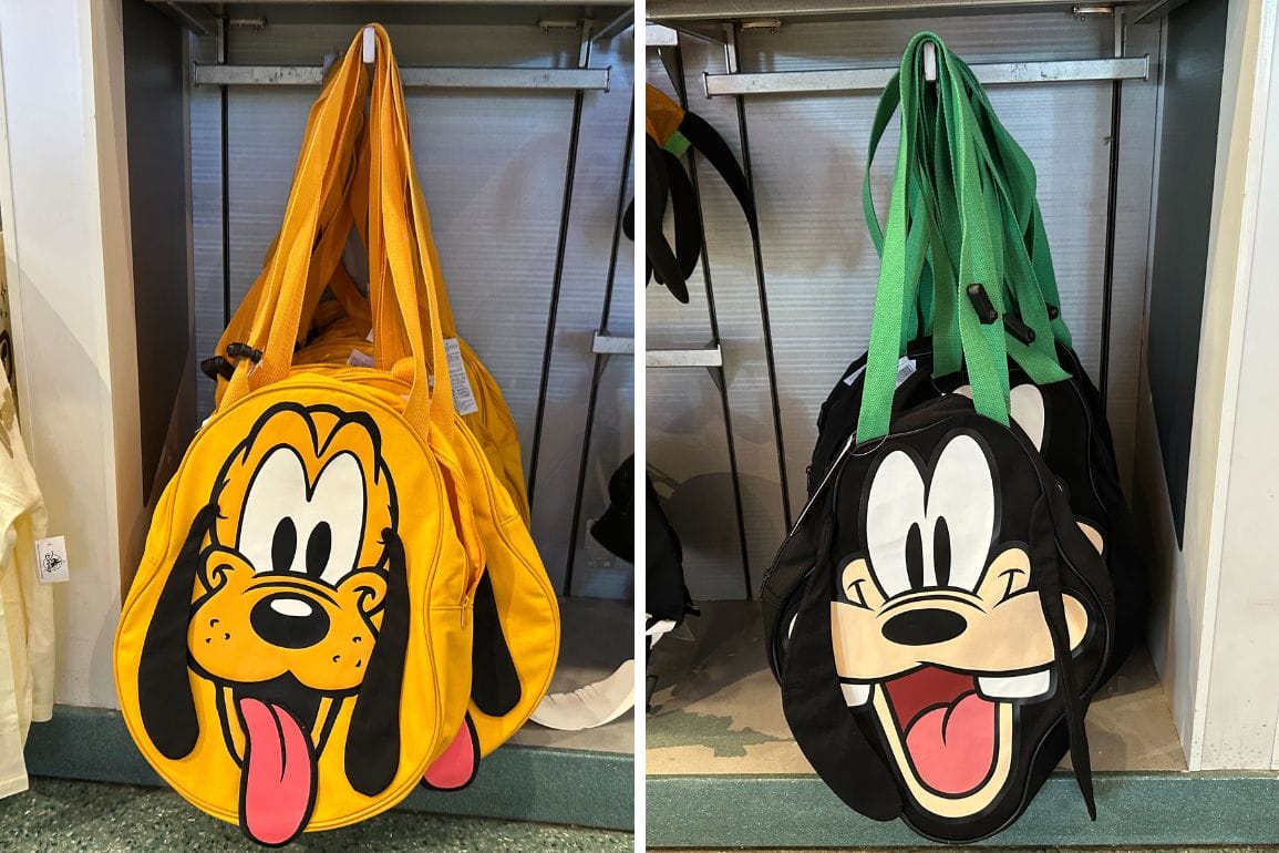 New Pluto and Goofy Big Face Tote Bags Available at Walt Disney
