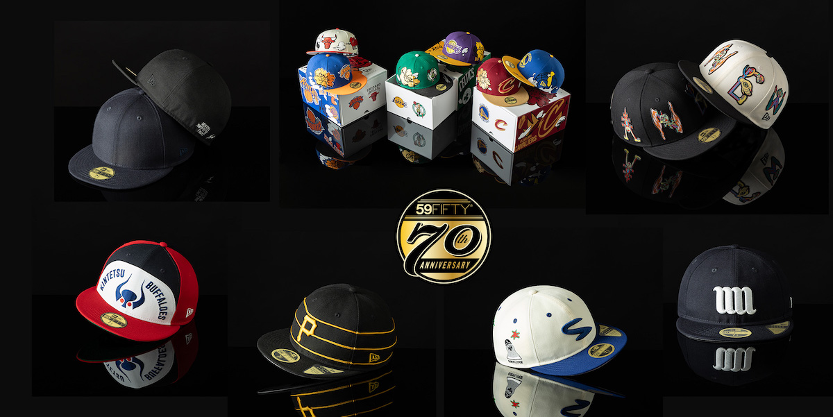 ニューエラ」“59FIFTY”が70周年 原宿ポップアップで豪華コラボキャップ