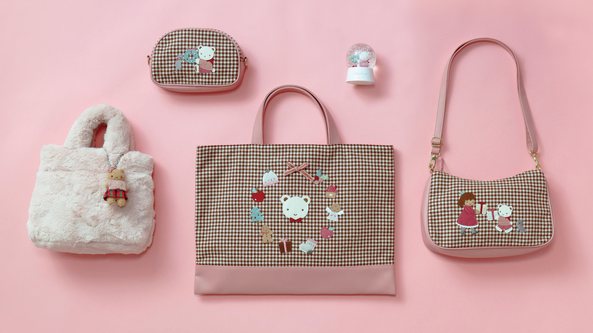 ファミリア」からクリスマス限定アイテム 千鳥格子のバッグや限定色