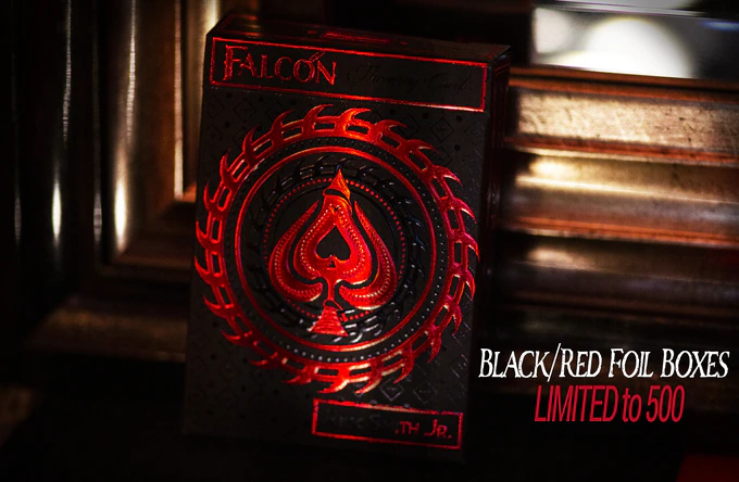 Falcon Throwing Cards Black/Red Foil Edition by Rick Smith Jr and