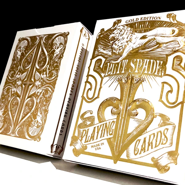 Split Spades Gold MetalLuxe Edition by David Blaine | X-Decks