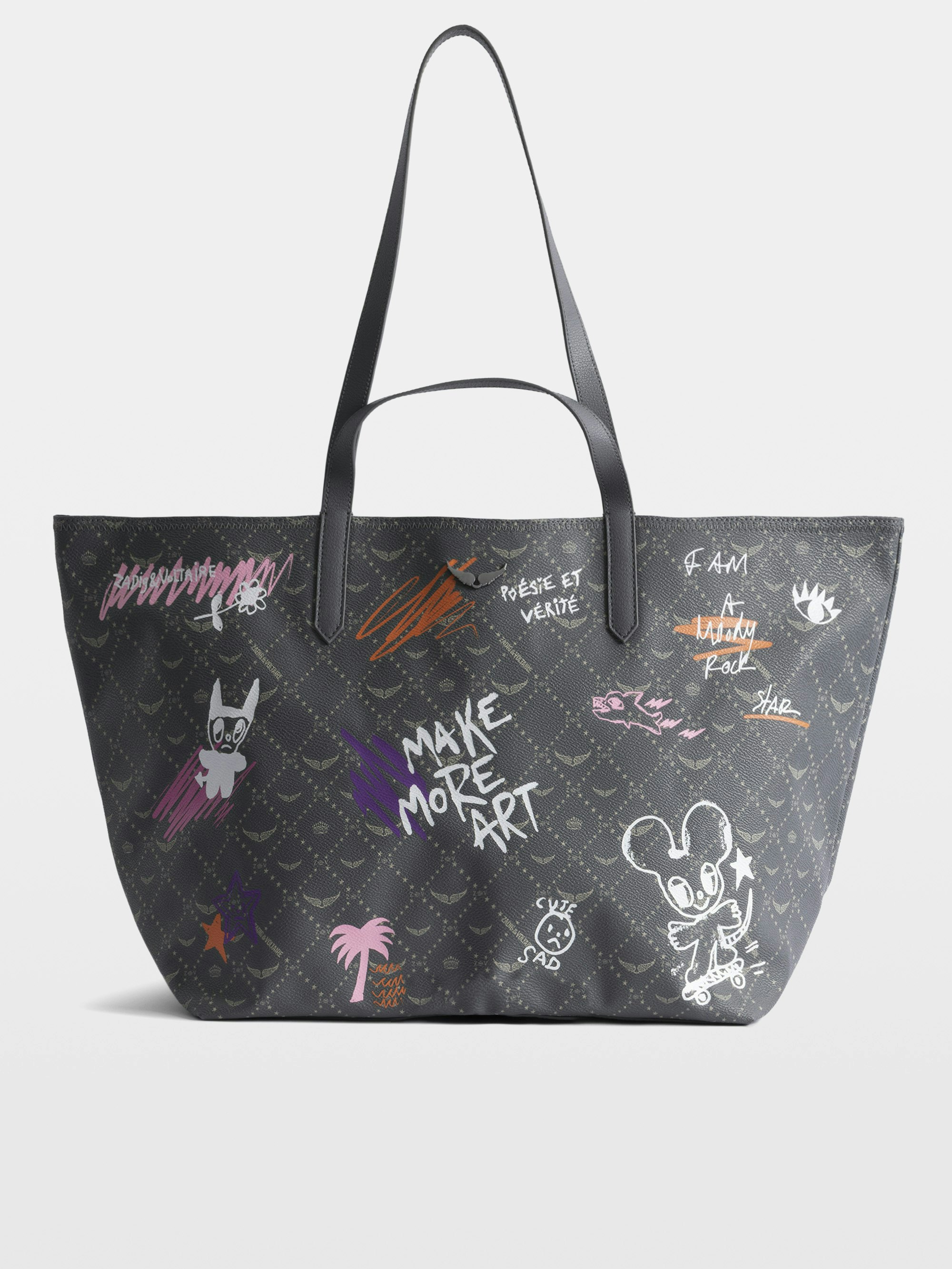 Gray Z Shopper XL Monogram Bag | Zadig&Voltaire | Zadig&Voltaire