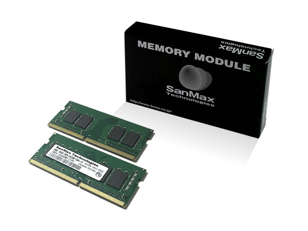 サンマックスからマイクロン社DRAM搭載「DDR4」メモリーセットに8Gbit