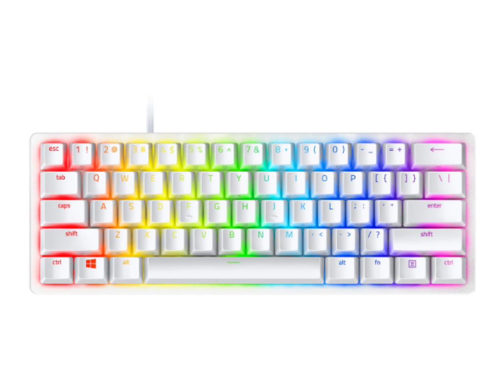 Razer Huntsman Mini Mercury White - Clicky Opt Huntsman Razer初