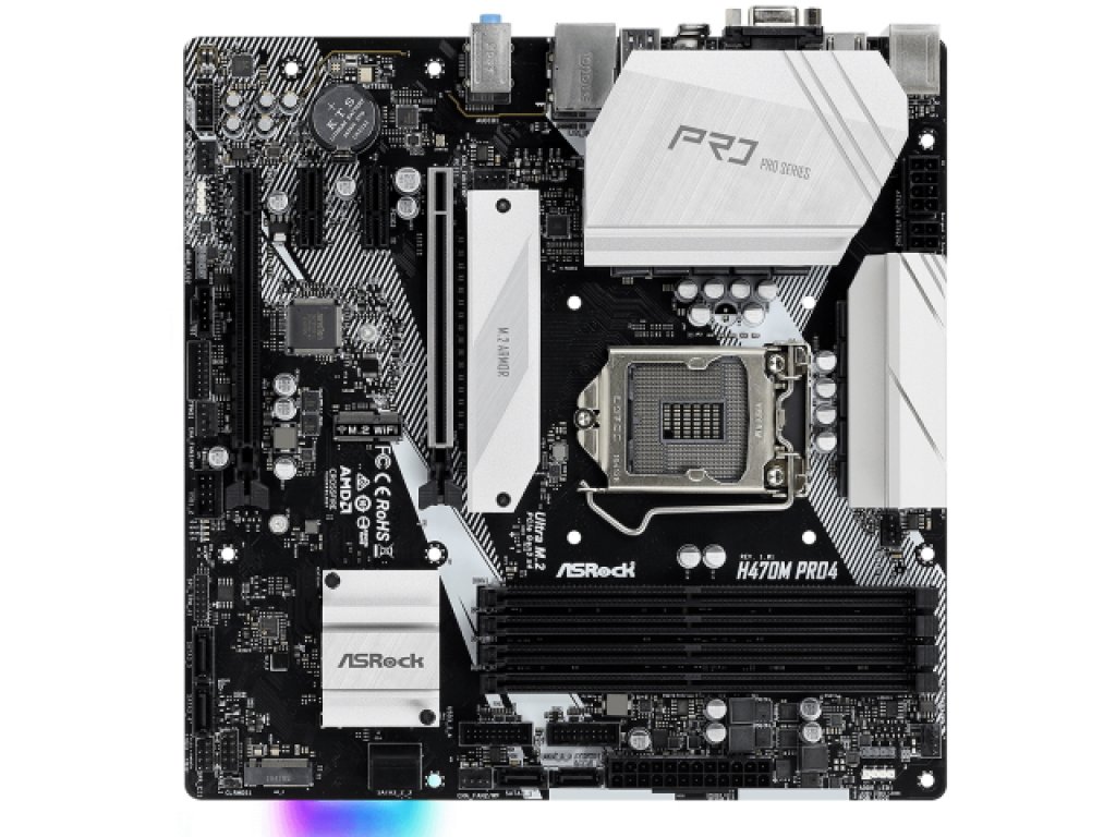 ASRock H470M Pro4 インテル 400シリーズ LGA1200対応 intel H470