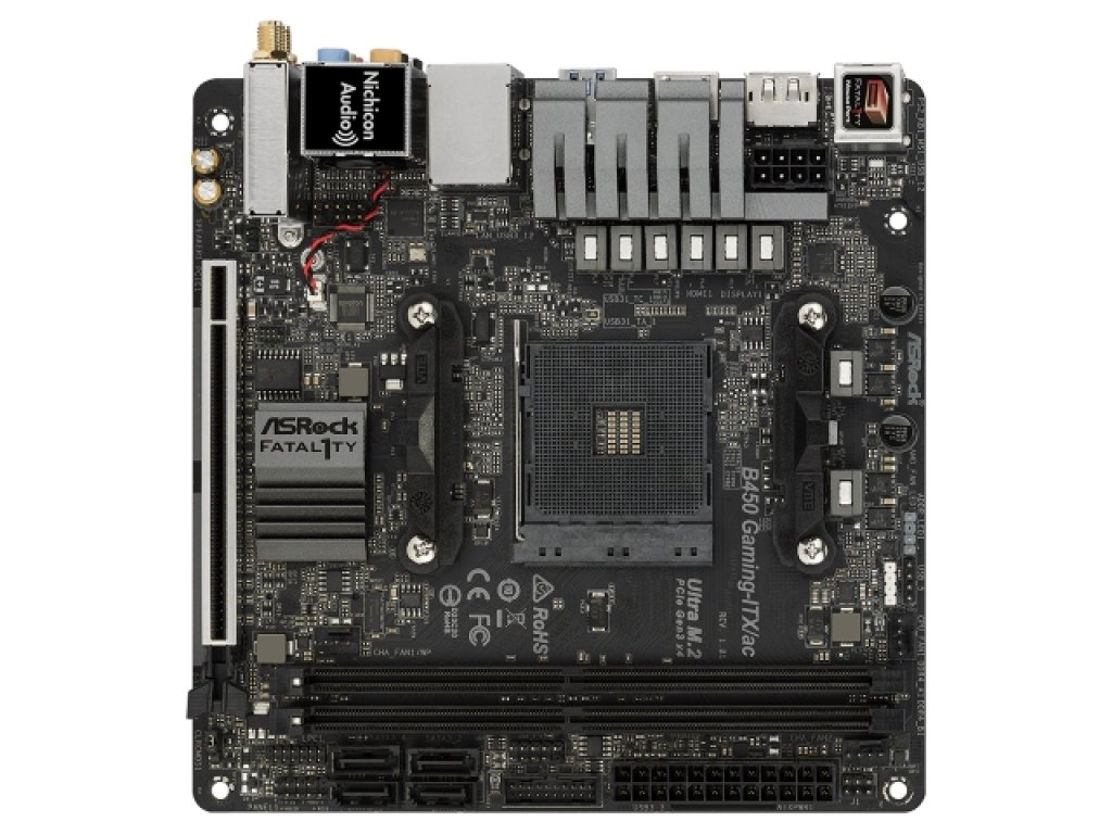 ASRock Fatal1ty B450 Gaming-ITX/ac AMD 400シリーズ Socket AM4対応