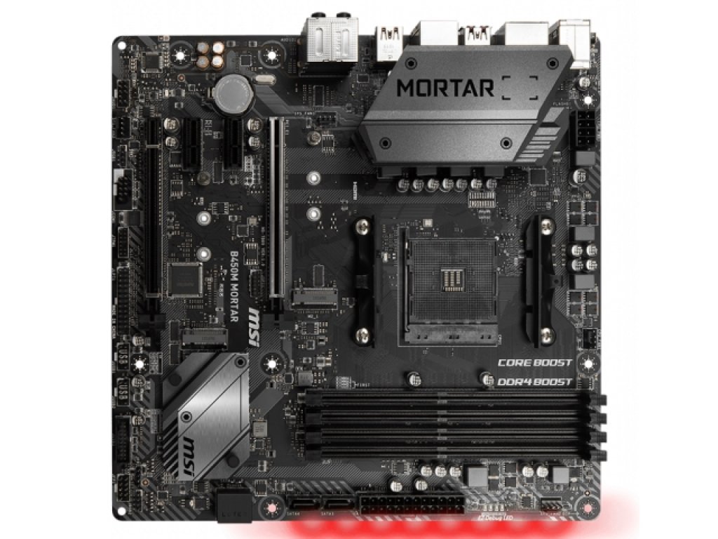 MSI B450M MORTAR AMD 400シリーズ Socket AM4対応 AMD B450チップ