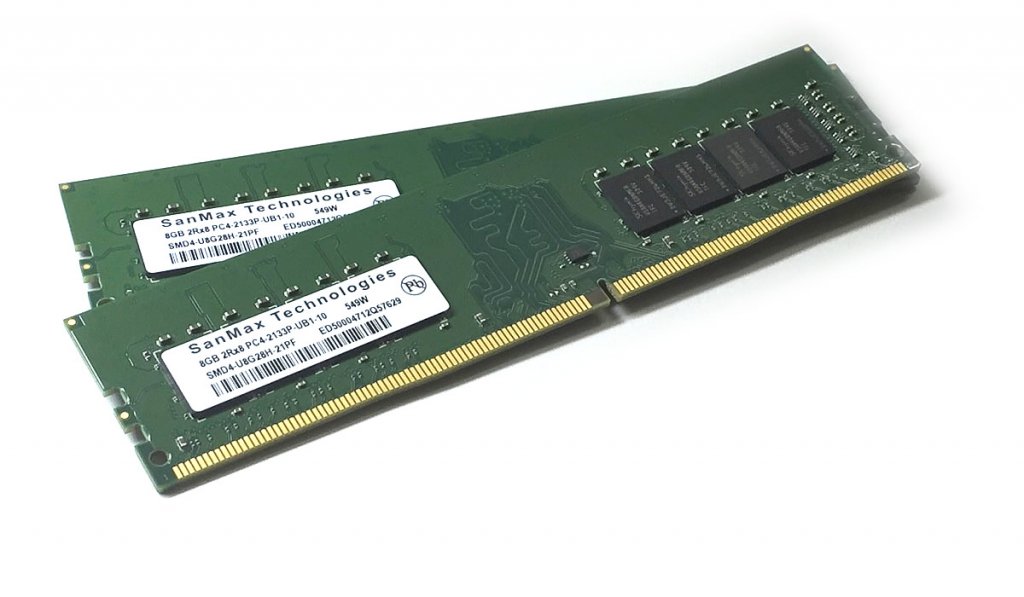 B1ガーバー採用SanMax DDR4-2133対応メモリーモジュール各種入荷 | Ark