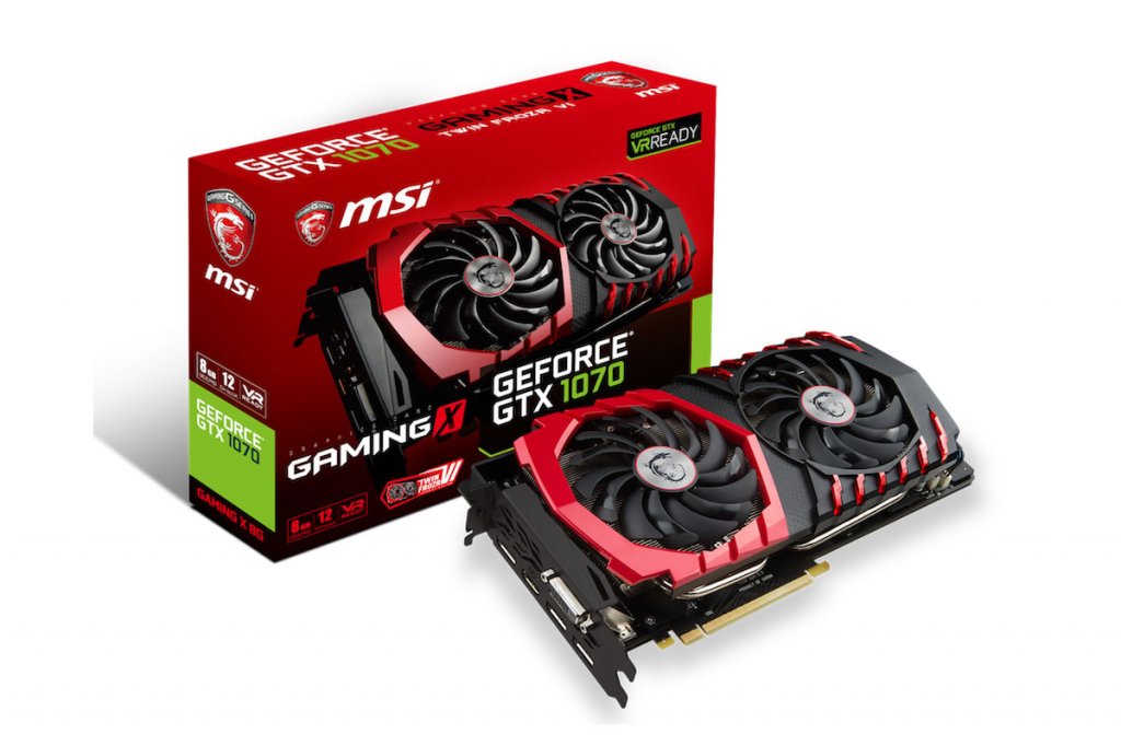 独自冷却ユニットTWIN FROZR VI搭載GTX1070グラフィックスカード「MSI