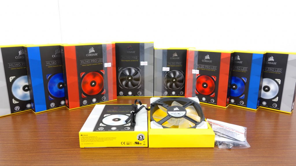 CORSAIR MLシリーズ登場、静音性と静圧性能を備えるプレミアムファン