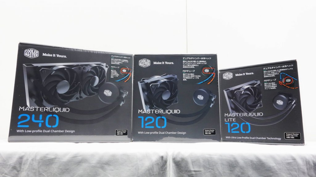 CORE-XやRyzen AM4に対応するデュアルチャンバーポンプ採用の簡易水冷