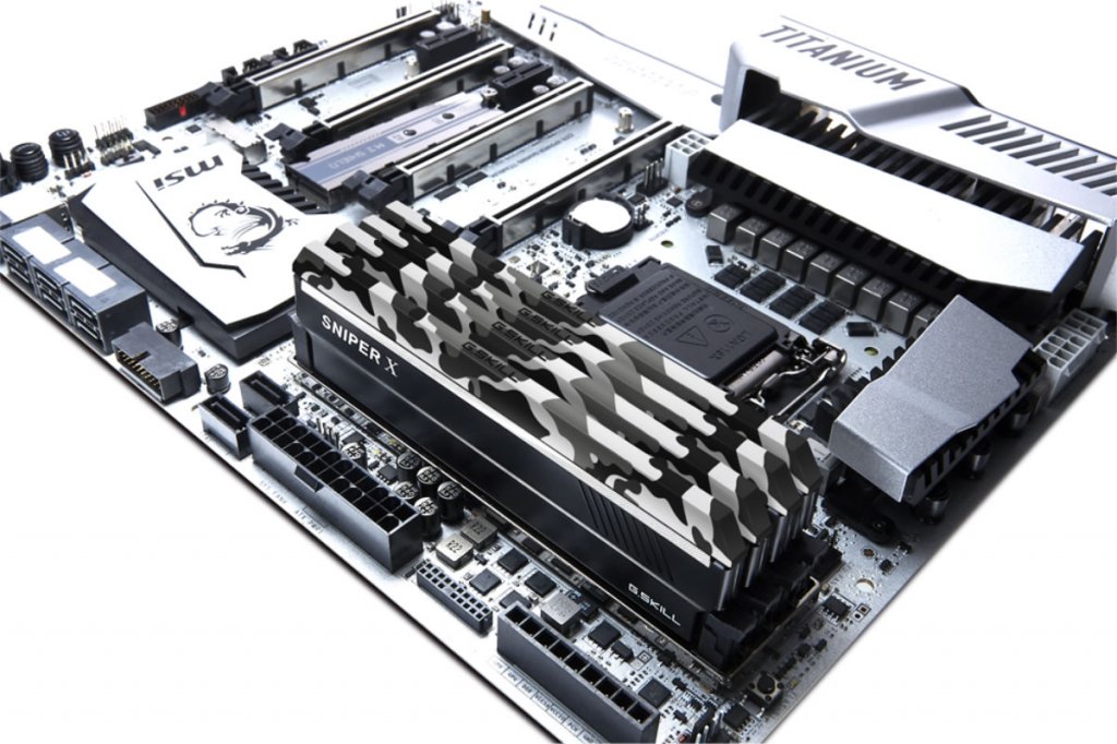G.SKillから迷彩柄のヒートスプレッダを採用したDDR4ゲーミングOC