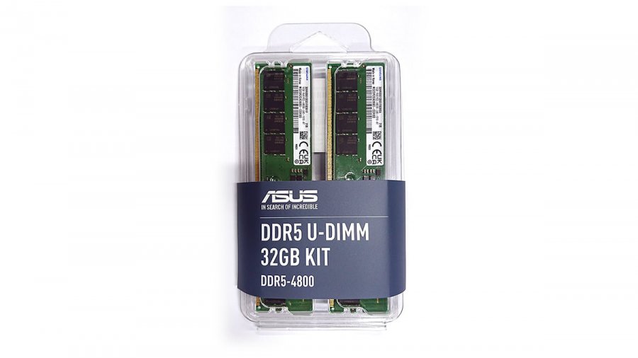 ASUSから同社M/Bバンドル用の288Pin DDR5 4800MHz 16GBx2枚組32GB