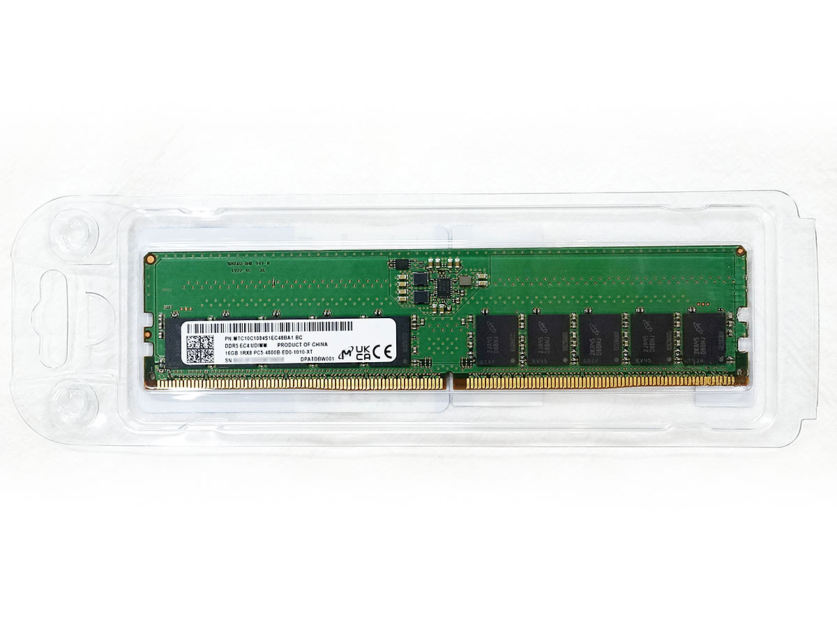 Micron MTC10C1084S1EC48BA1 288Pin U-DIMM ECC DDR5-4800 16GB 1.1