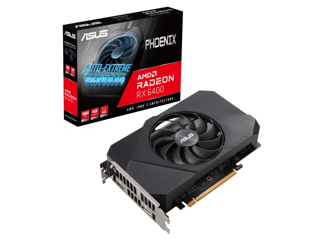 ASUS PH-RX6400-4G Phoenix シリーズ RADEON RX 6400 4GB 64-bit GDDR6